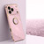 iPhone 17 Pro XINLI Straight Edge 6D Electroplate TPU Phone Case with Ring Holder - Cherry Purple