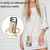 iPhone 17 Pro YM006 Skin Feel Zipper Card Bag Phone Case with Dual Lanyard - Apricot