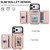 iPhone 17 Pro YM006 Skin Feel Zipper Card Bag Phone Case with Dual Lanyard - Rose Gold