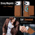 iPhone 17 Pro YM030 Retro Faux Leather Magnetic Detachable Wallet Phone Case - Brown