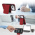 iPhone 17 Pro YM030 Retro Faux Leather Magnetic Detachable Wallet Phone Case - Red