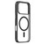 iPhone 17 Pro ZGA Matte Clear Magsafe PC Hybrid TPU Phone Case - Black