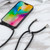 Candy Colors TPU Protective Phone Case with Lanyard iPhone 17 - Black