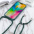 Candy Colors TPU Protective Phone Case with Lanyard iPhone 17 - Dark Green