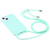 Candy Colors TPU Protective Phone Case with Lanyard iPhone 17 - Mint Green