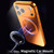 iPhone 17 360 Degree Rotating Holder MagSafe Electroplated Phone Case with Lens Cover - White