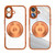 iPhone 17 360 Holder Magsafe Acrylic Hybrid TPU Phone Case - Orange