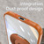 iPhone 17 360 Holder Magsafe Acrylic Hybrid TPU Phone Case - Orange