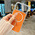 iPhone 17 Acrylic MagSafe Fine Circle Magnetic Phone Case - Orange