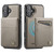 iPhone 17 AutSpace A12 MagSafe Magnetic RFID Card Bag Phone Case - Khaki