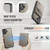 iPhone 17 AutSpace A12 MagSafe Magnetic RFID Card Bag Phone Case - Khaki