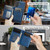 iPhone 17 AutSpace A13 MagSafe Magnetic RFID Flip Card Bag Phone Case - Blue