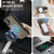 iPhone 17 AutSpace A13 MagSafe Magnetic RFID Flip Card Bag Phone Case - Coffee
