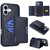 iPhone 17 BETOPNICE Horizontal Flip Detachable MagSafe Wallet Phone Case - Blue