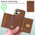 iPhone 17 BETOPNICE Horizontal Flip Detachable MagSafe Wallet Phone Case - Brown