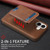 iPhone 17 BETOPNICE Vertical Flip Detachable MagSafe Wallet Phone Case - Brown