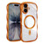 iPhone 17 Big Wave Electroplating MagSafe Magnetic Phone Case - Orange