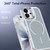 iPhone 17 Bright Color Blocking Camera Bracket Magnetic Phone Case - Grey