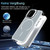 iPhone 17 Bright Color Blocking Camera Bracket Magnetic Phone Case - Grey