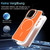 iPhone 17 Bright Color Blocking Camera Bracket Magnetic Phone Case - Orange