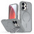 iPhone 17 Bright Color Frosted Skin-feel Camera Bracket Magsafe Phone Case - Grey
