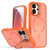 iPhone 17 Bright Color Frosted Skin-feel Camera Bracket Magsafe Phone Case - Orange