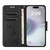 iPhone 17 Butterfly Embossed Flip Leather Phone Case - Black