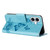 iPhone 17 Butterfly Embossed Flip Leather Phone Case - Blue