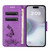 iPhone 17 Butterfly Embossed Flip Leather Phone Case - Purple
