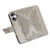 iPhone 17 Butterfly Love Flower Embossed Leather Phone Case - Gray