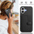 iPhone 17 Button Card Bag RFID Anti-theft Phone Case - Black