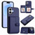 iPhone 17 Button Card Bag RFID Anti-theft Phone Case - Blue