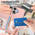 iPhone 17 Button Card Bag RFID Anti-theft Phone Case - Pink