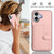 iPhone 17 Button Card Bag RFID Anti-theft Phone Case - Pink