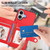 iPhone 17 Button Card Bag RFID Anti-theft Phone Case - Red