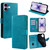 iPhone 17 Calf Texture Buckle Flip Leather Phone Case - Light Blue