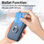 iPhone 17 Carbon Fiber Card Wallet Ring Phone Case - Blue