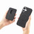 iPhone 17 Carbon Fiber Leather Card Magsafe Phone Case - Black
