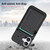 iPhone 17 Carbon Fiber Leather Card Magsafe Phone Case - Black