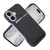 iPhone 17 Carbon Fiber MagSafe Magnetic Card Holder Phone Case - Black