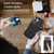 iPhone 17 Carbon Fiber MagSafe Magnetic Card Holder Phone Case - Black