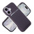 iPhone 17 Carbon Fiber MagSafe Magnetic Card Holder Phone Case - Purple