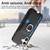 iPhone 17 Carbon Fiber Ring Side Insert Card Bag MagSafe Phone Case - Black