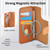 iPhone 17 CaseNeo Finger Grip Strap MagSafe Leather Phone Case - Brown