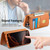 iPhone 17 CaseNeo Finger Grip Strap MagSafe Leather Phone Case - Brown