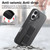 iPhone 17 CaseNeo Finger Grip Wristband MagSafe Back Phone Case - Black