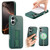iPhone 17 CaseNeo Finger Grip Wristband MagSafe Back Phone Case - Green