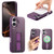 iPhone 17 CaseNeo Finger Grip Wristband MagSafe Back Phone Case - Purple