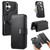 iPhone 17 CaseNeo MagSafe RFID Anti-theft Zipper Wallet Retro Leather Phone Case - Black
