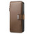 iPhone 17 CaseNeo MagSafe RFID Anti-theft Zipper Wallet Retro Leather Phone Case - Brown